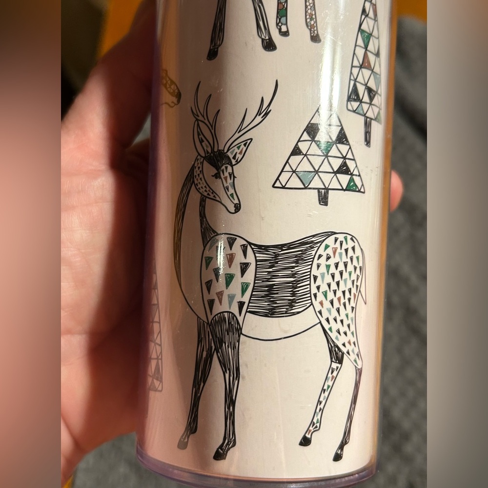 Starbucks Festive Tumbler with Green Lid 16 oz - Picture 7 of 11